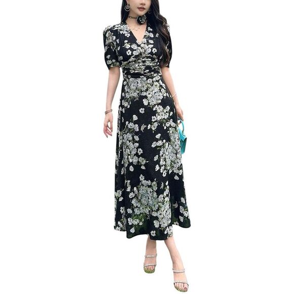 knee length dresses for ladies Adele Berto Linen Dress